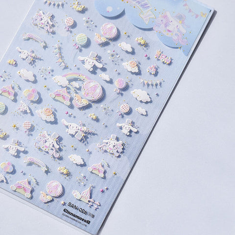 Charming Cinnamoroll Nail Stickers - Detailed character accents