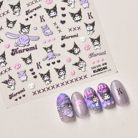 Kuromi Nail Stickers - Cute Sanrio Nail Art for All Ages