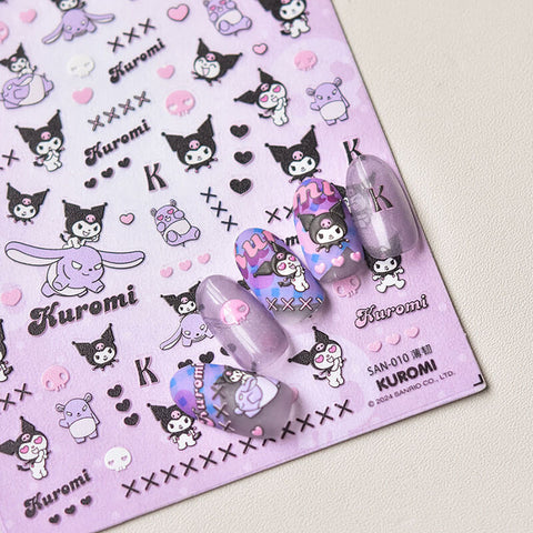 Kuromi Nail Stickers - Cute Sanrio Nail Art for All Ages