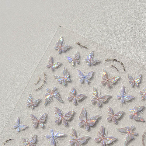 Butterfly Nail Decal Stickers, Butterfly Nail Design