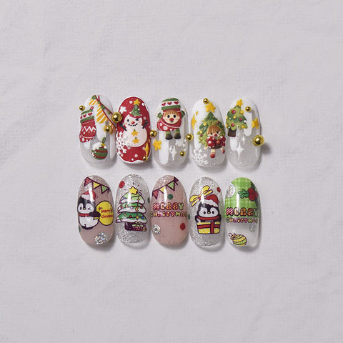 cute christmas nail design