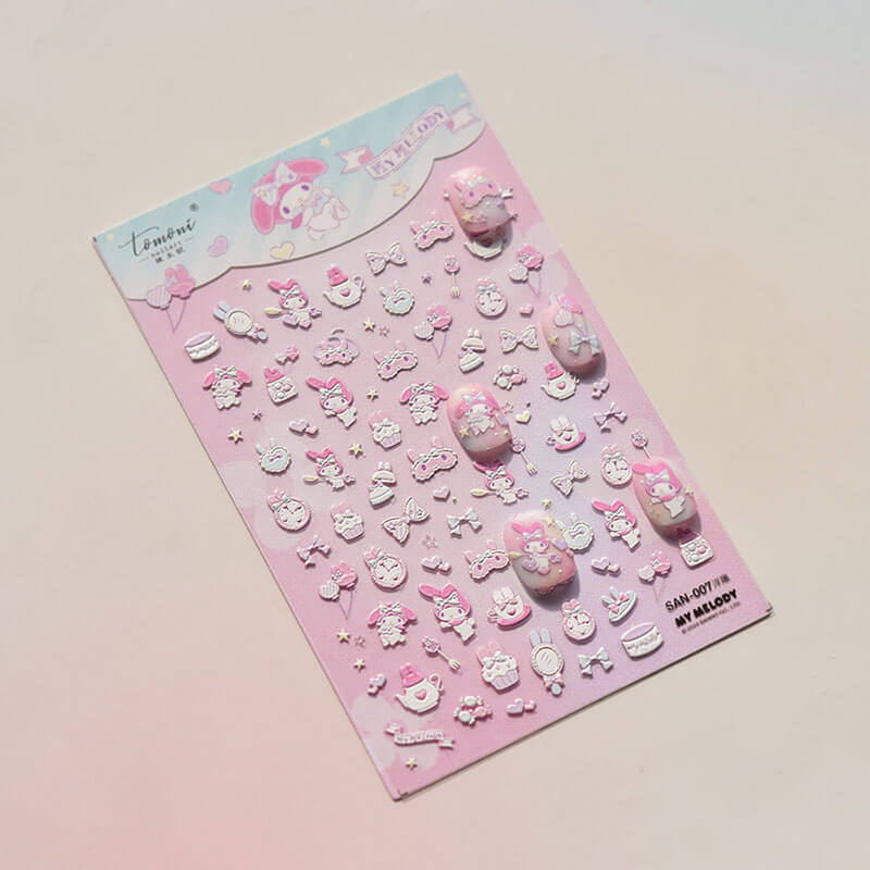 My Melody Nail Stickers - High-quality adhesive vinyl