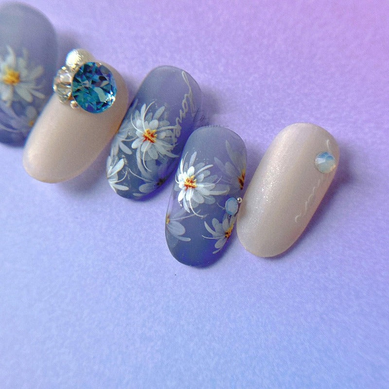 Flower Naiil Stickers, Flower Nail Decals, 3D Nail Stickers, Nail Art, DIY Nails - Miss Fairy Nails